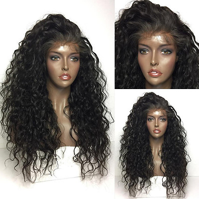 #ad Synthetic Lace Front Wig Loose Curly Wave Hair Heat Resistant for Black Women $28.90