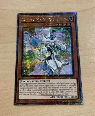 #ad YuGiOh Silent Magician Zero LEDE EN003 Quarter Century Secret Rare $60.00