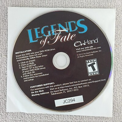 #ad #ad Legends Of Fate PC Game Disc Only Mint Condition $4.27