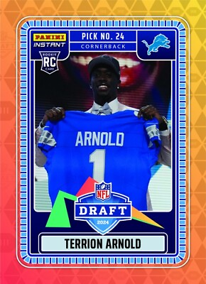 #ad 2024 Panini Instant NFL Terrion Arnold Draft Night SP Rookie Card **Pre Sell** $6.48