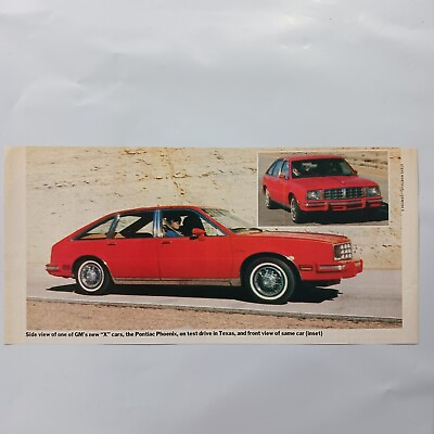 #ad 1979 VINTAGE GM PONTIAC PHOENIX CAR PRINT AD $14.99