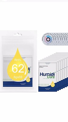 #ad Humidi Cure 4Gm 62% RH 2 Way Humidity Control Protects amp; Restores 10 Count $12.99