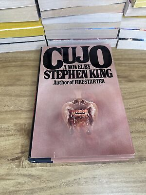 #ad Vtg Stephen King BCE HC DJ Cujo Hardcover Book 1981 Viking $29.99