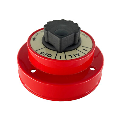 #ad Boat Red Plastic Disconnect Battery Rotary Switch 4 Positions Power Selector $35.07