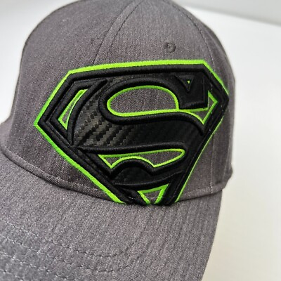 Superman Hat Men One Size Stretch Flex Comic Hero Fly Run Gym Core Cap Cruise $14.05