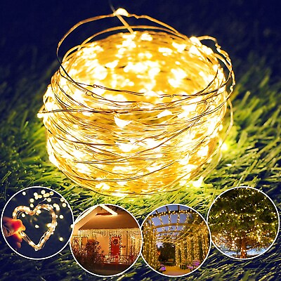 USB Plug LED Wire String Lights Fairy Lights with Remote Control for Xmas Decor $7.79