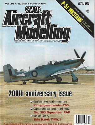 #ad Scale Aircraft Modelling magazine October 1995 Vol. 17 #8 $10.00