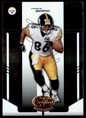 #ad #ad 2004 Leaf Certified Materials Hines Ward Pittsburgh Steelers #98 $2.99