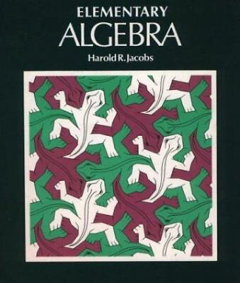 #ad Elementary Algebra Jacobs Harold R. hardcover Acceptable Condition $21.83