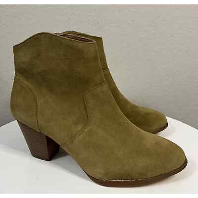 Urban Outfitters Westie Ankle Boot Vintage Western Yellow Tan Suede Women#x27;s 10 $22.00