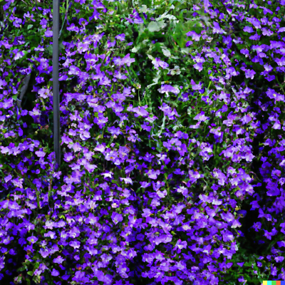 600 Purple Trailing Lobelia Flower Seeds Ground Cover Basket Free Shipping $3.95