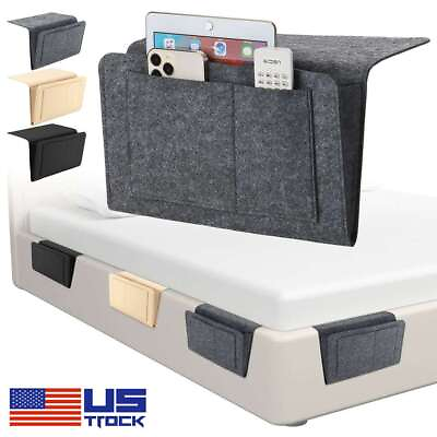 #ad Bedside Caddy Storage Organizer Remote Control Holder Bag Pocket Couch Sofa $7.79