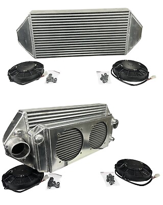 #ad Backdoor Front Mount Intercooler Dual 3quot; Tucked Full Size Radiator Combo 16AN $888.88