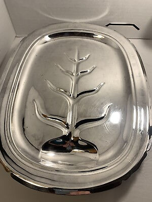 #ad Vintage Silverplated Footed Reed amp; Barton Mayflower Tray Leaf Serving Platter $44.99