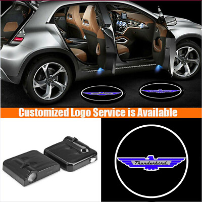 #ad 2X Wireless Car Door LED Projector Ghost Shadow Welcome Lights for Thunderbird $16.99