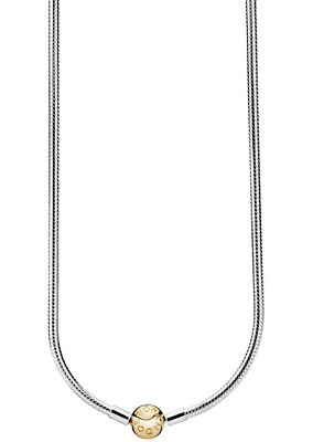 #ad Pandora Shine Snake Necklace 18k Plate 925 Sterling Silver 368004 16.5” $450 $322.99