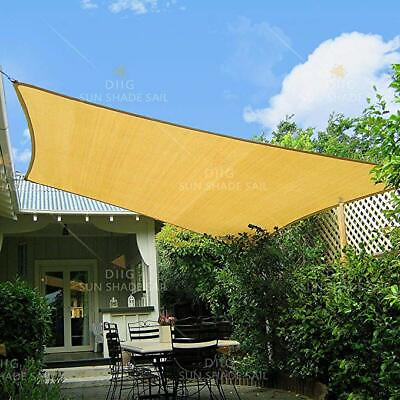 Sun Shade Sail Canopy Rectangle Sand Uv Block Sunshade For Backyard Deck Outdoor $154.99