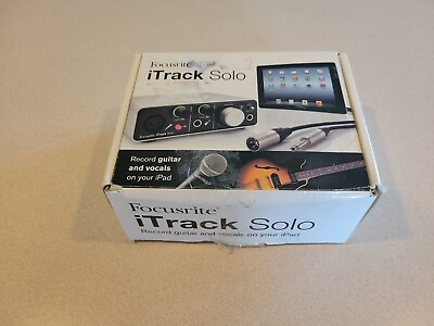 #ad Focusrite iTrack Solo Lightning Audio Interface 2 Channel 3 Port $75.00