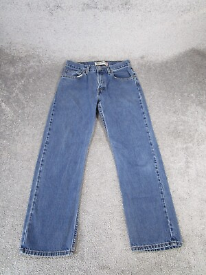 #ad Levis 505 Jeans Mens 32 Medium Dark Wash Denim Classic Straight Leg 32X28 $24.99