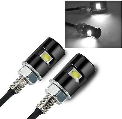 2Pcs License Plate Light12V Waterproof LED BulbLicense Tag Screw Bolt Lamp for $21.36