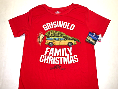 #ad National Lampoon Griswold Christmas Vacation T Shirt New Womens MED 7 9 Juniors $16.99