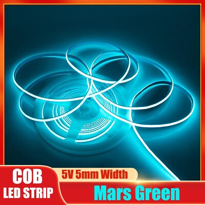 #ad COB LED Strip Light 320LEDs M Mars Green V5 Flexible Tape Lights DIY Lighting $7.69