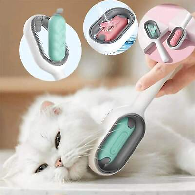 #ad #ad 3 In 1 Cat Dog Grooming Comb With Water Tank Double Sided Hair Removal Brush USA $36.99