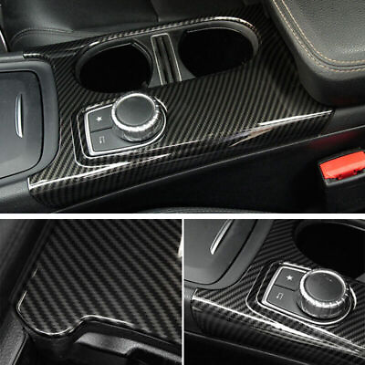 #ad Carbon Fiber ABS Water Cup Holder Panel Trim For Benz A GLA CLA Class W176 13 19 $28.60