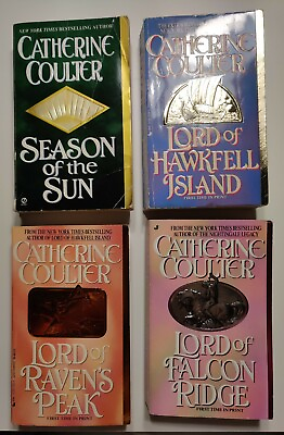 #ad 4 Catherine Coulter Books Viking Warrior Historical Romance Lot $15.99