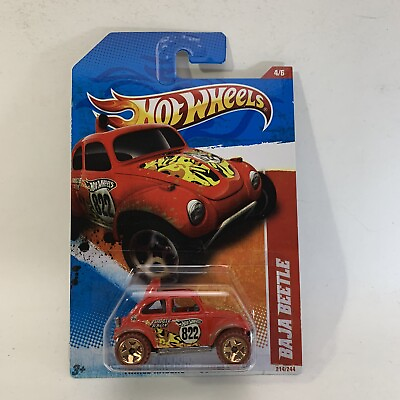#ad Hot Wheels Baja Beetle Red Thrill Racers Jungle 11 2616 $2.95