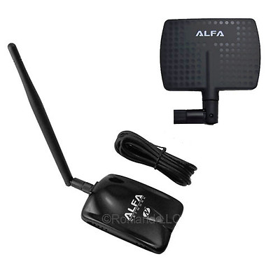 #ad ALFA AWUS036NHA 802.11n Wi Fi USB Adapter APA M04 7 dBi directional antenna $29.97