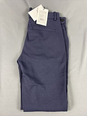 Theory Womens Pants KNIT TWILL 2 PINTUCK 2 Navy Blue NWT MSRP $285 $91.14
