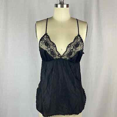 #ad #ad Black Knit Lace Camisole $30.00