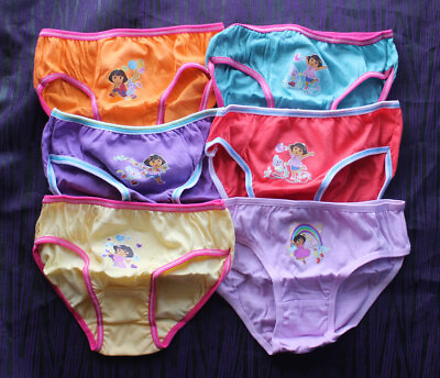6 Panty Pack Girls Briefs underwear Dora the Explorer Size 3 4 5 6 7 8 #ad $12.90