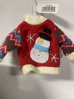 #ad Plush Ornament Christmas Sweater NEW $7.00