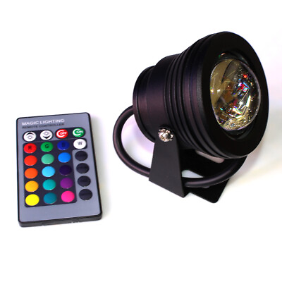 #ad 10W Convex LED underwater light pond spotlight swimming pool lamp 110V 220V IP68 $14.50
