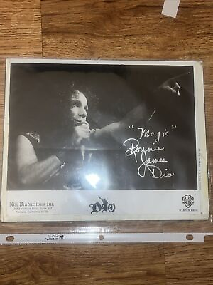 #ad RONNIE JAMES DIO SIGNED PHOTOGRAPH $750.00
