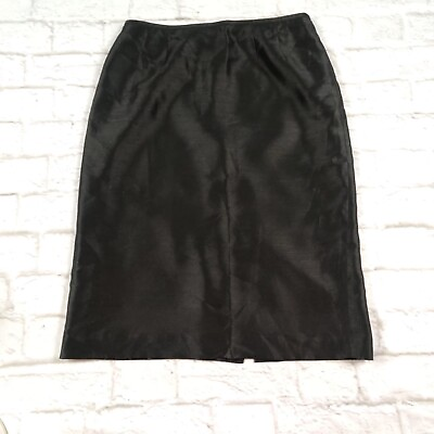 #ad KASPER womens skirt business professional minimalist capsule black pencil sz 8 $16.10