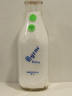 #ad TSPQ Milk Bottle Byrne Dairy Seneca Falls NY SENECA COUNTY 1959 Baby Picture $19.99