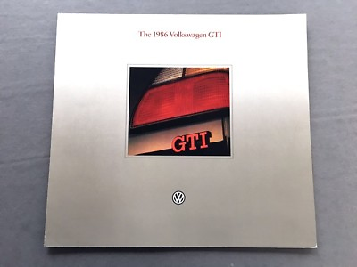 #ad 1986 Volkswagen VW GTI Original Car Dealer Sales Brochure Catalog $11.17