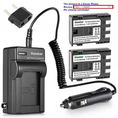 Kastar Battery AC Charger for Canon NB 2L CB 2LW amp; Canon EOS Digital Rebel Xti $18.99