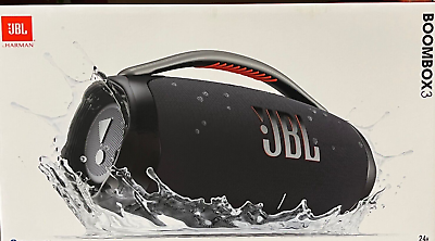 #ad JBL Boombox 3 Portable Waterproof Bluetooth Speaker Black *BOOMBOX3BLK $349.95