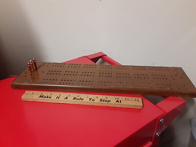 Excellent Handmade 21quot; Wood Cribbage Board $49.99