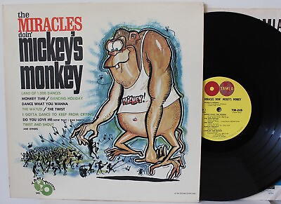 The Miracles LP “Doin Mickey’s Monkey” Tamla 245 DG Mono VG BEAUTY $200.00