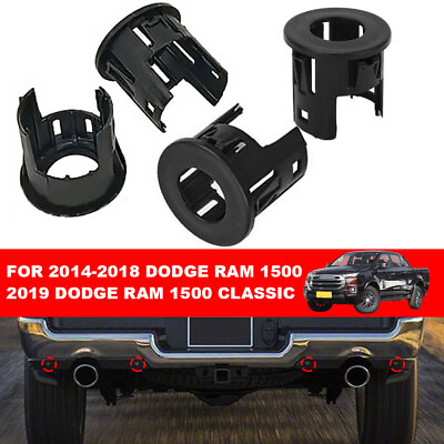 #ad 4PCS For 14 19 Dodge Ram 1500amp;Classic Front Rear Bumper Park Assist Sensor Bezel $10.69