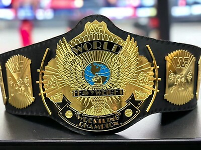#ad New Winged Eagle Championship Wrestling Replica Title Belt Brass 2MM Adult size $89.00