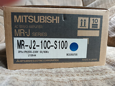 MITSUBISHI MELSERVO MR J2 10C S100 AC Servocontroller mit AC Servomotor EUR 820.00