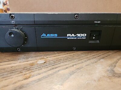 ALESIS RA 100 REFERENCE RACK MOUNT AMP AMPLIFER Tested Working $129.97