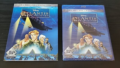 #ad Atlantis 2 Movie Collection Blu ray amp; DVD Set Disney Like New No Digital Code $16.85