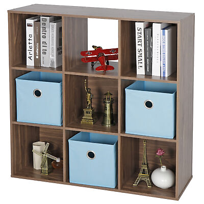 #ad 9 Cube Storage Clothes Storage Home Decoration Bookshelf Toy Storage Cabinet $56.58